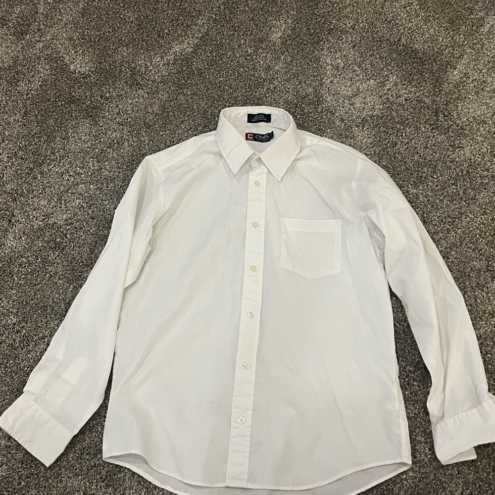 Chaps Kids White Button Down Shirt